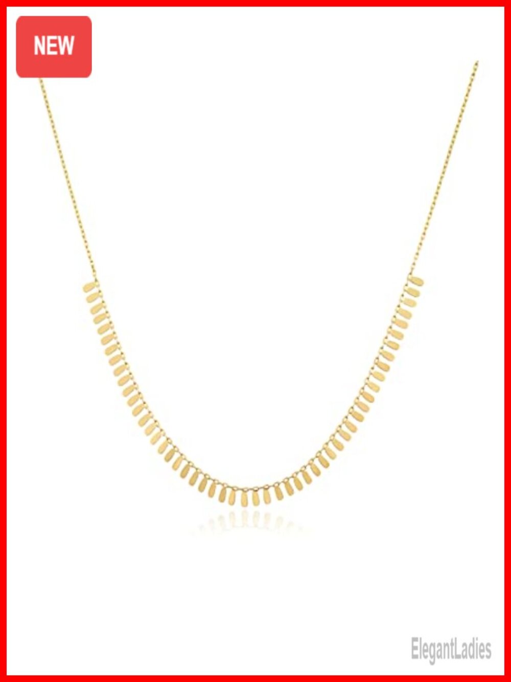 14K Yellow Gold Filled Cleopatra Chain Necklace Adjustable Women Layering
